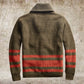 Mens Warm Cardigan Jacket - Shawl Collar, Cotton, Fall