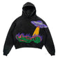 Relaxed Warm Hoodie - Cropped Pullover Polyester Streetwear