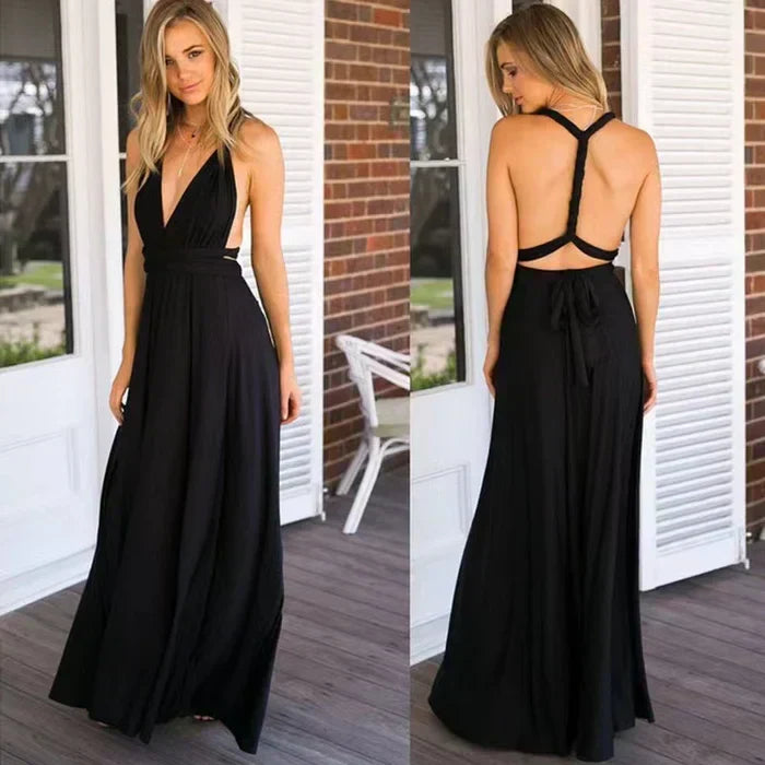 Variant image for Chic Women's Wrap Dress with Elastic Waist, Soft Breathable Fabric, Versatile Summer and Formal Style-31