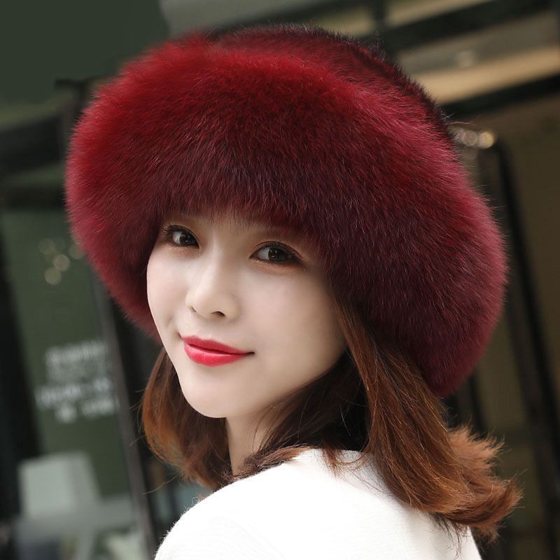 Cozy Warm Women’s Winter Hat - Rounded Crown, Faux Fur