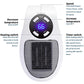 Portable2025 Edition Space Heater With Digital Display Travel-Friendly Ceramic Heater For Fast Room Warmth Fall