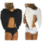 Feathered Luxurious Angel Wings for Halloween & Cosplay - Elegant Costume Accessory for Parties & Performances