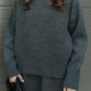 Plush Flattering Women’s Sweater Skirt Kit - Pullover Crewneck, Knit High-Waist A-Line Mini Skirt For Fall