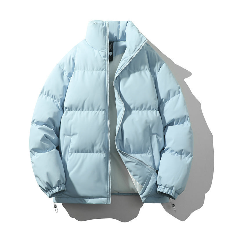 Relaxed Warm Men Down Coat - Boxy Puffer, Polyester, Urban