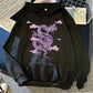 Men’s Warm Hoodie - Dragon Print Pullover, Polyester Casual