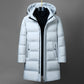 Men's Insulating Mid-Length Down Coat - Boxy, Polyester