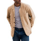 men's Warm jacket - blazer-style, long-sleeve, polyester, for everyday casual wear