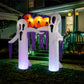 White 9.8ft Ghost Arch Inflatable Halloween Yard Decor