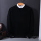 Plush Relaxed Men's Crewneck Sweater - Oversized Knit