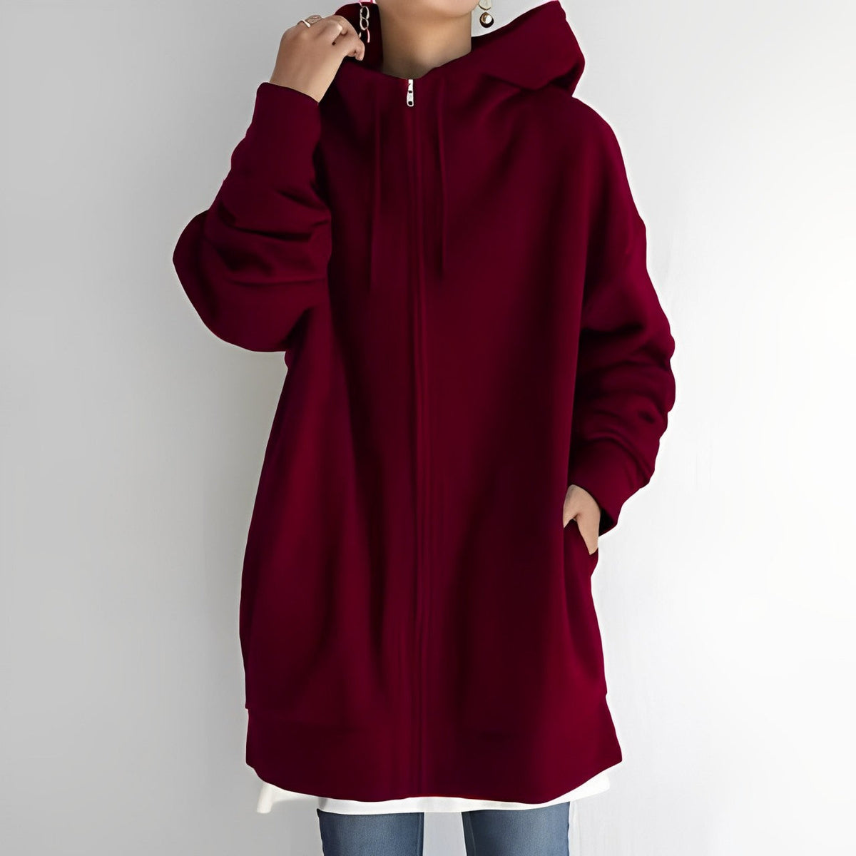 Womens Warm Fleece Hoodie - Oversized, Brushed Fleece