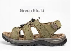 Light men's sandals - open-toe, microfiber leather, casual summer footwear