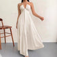 Sleeveless Long Summer Dress, Summer 2026 Trend, Vacation Ready – Backless Halter Suspender Maxi Dress