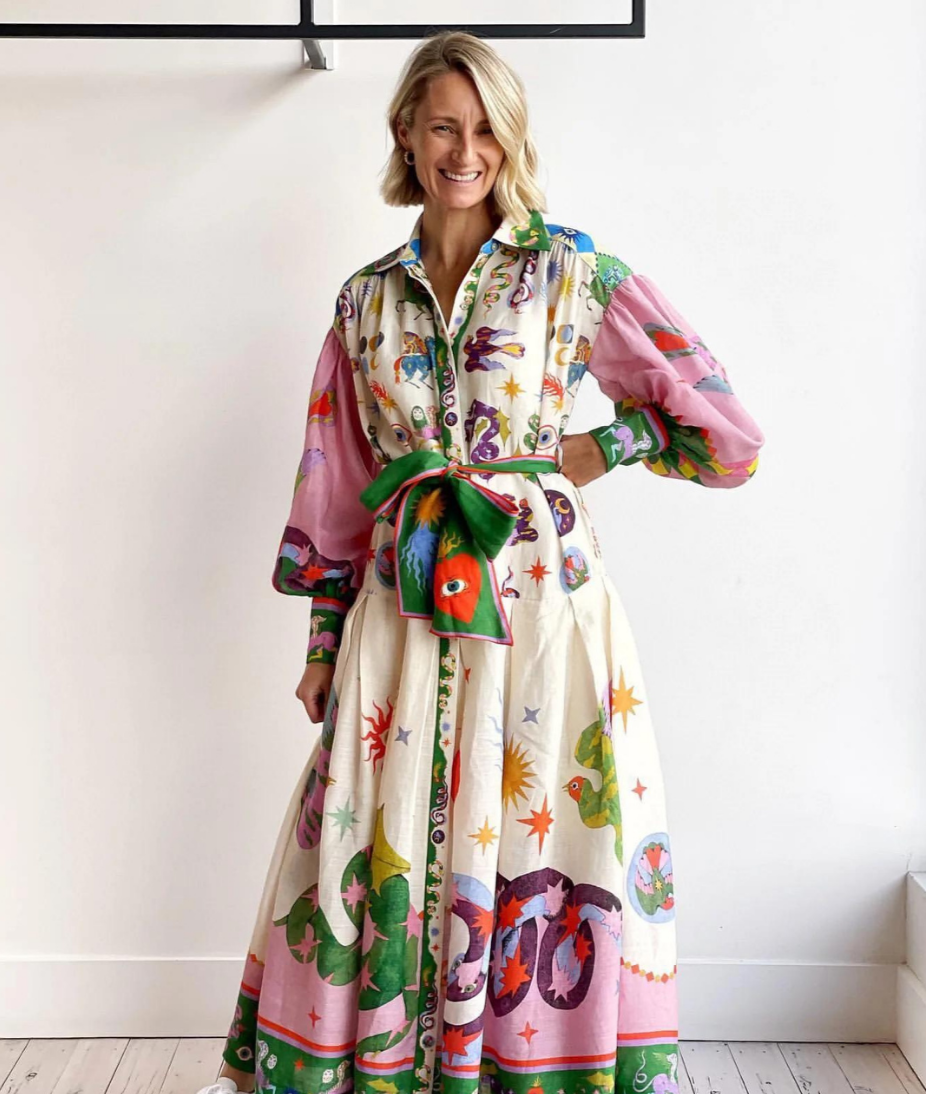 Elegant Italian Maxi Dress for Women with Flattering Silhouette and Versatile Style, Perfect Long Dress for Any Occasion-1