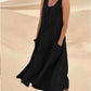 Womens Summer Dress with Pockets, Casual Knee-Length Cotton Dress for Everyday Comfort and Style-5