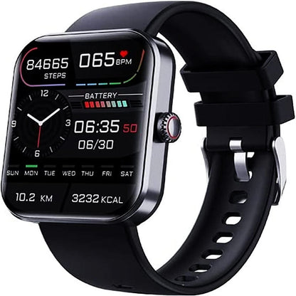 Health 2025 Smartwatch BP+ECG+HRV+BG Monitor with SpO2, Heart Rate, Sleep & Fitness Tracking