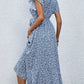 Elegant Womens Dress with Flutter Sleeves and Wrap Detail - Perfect for Wedding Guests and Summer Events-6