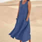 Variant image for Womens Summer Dress with Pockets, Casual Knee-Length Cotton Dress for Everyday Comfort and Style-46
