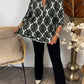 Elegant Women's Blouse with Geometric Pattern, Comfortable Stretch Cotton Summer Top for Versatile Styling-4