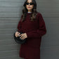 Plush Flattering Women’s Sweater Skirt Kit - Pullover Crewneck, Knit High-Waist A-Line Mini Skirt For Fall