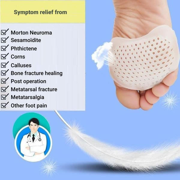 Metatarsal Pads Breathable Gel Forefoot Cushions Kit Of 2
