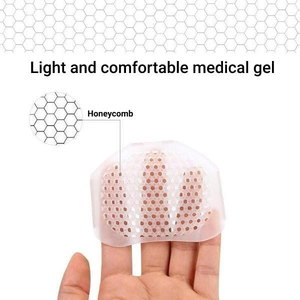 Metatarsal Pads Breathable Gel Forefoot Cushions Kit Of 2