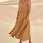 Variant image for Womens Summer Dress with Pockets, Casual Knee-Length Cotton Dress for Everyday Comfort and Style-36