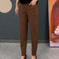 Variant image for Comfortable Women's Cotton Pants with Elastic Waistband, Relaxed Slim Fit, Multiple Colors Available-49