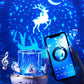 Projector Upgraded Night Light - 12 Themes, Bluetooth, Calming Glow for Kids