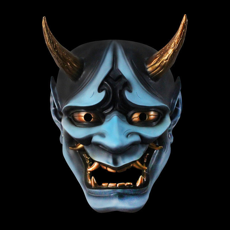 Resin2025 Edition Demon Mask Full Face Horned Cosplay Halloween