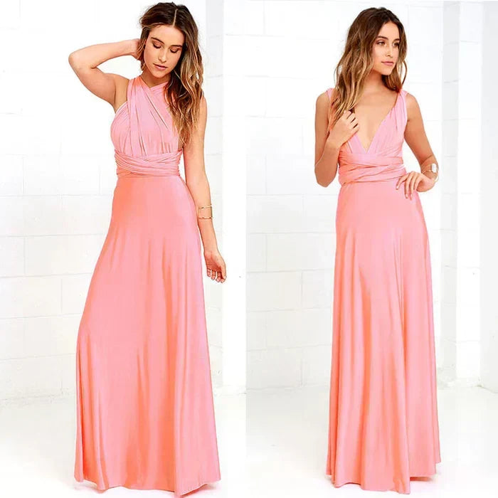 Variant image for Chic Women's Wrap Dress with Elastic Waist, Soft Breathable Fabric, Versatile Summer and Formal Style-49