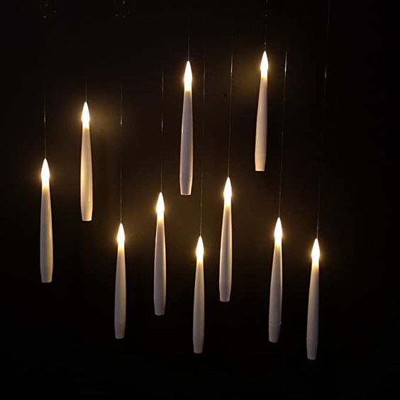 Movie-Inspired Flameless Lights for Magical Household Decor – Incendio Enchanted Floating Candles