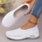 Slip-On, Knit Upper, Casual Regular Wear – Light Women's Mesh Slip-On Flats