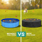 Water-Resistant Dog Pool Cover Round Fit Debris Blocking Keeps Water Clean Fall 2025 Backyard Pet Accessory