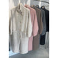 Cozy Warm Womens Wool Midlength Overcoat - Turtleneck Knit
