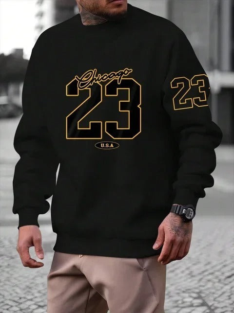 Relaxed Crewneck, Fleece, Casual – Warm Men’s Sweatshirt