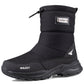 Water-Resistant Men's Snow Boots - Insulated Zipper, Mesh