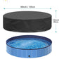 Water-Resistant Dog Pool Cover Round Fit Debris Blocking Keeps Water Clean Fall 2025 Backyard Pet Accessory