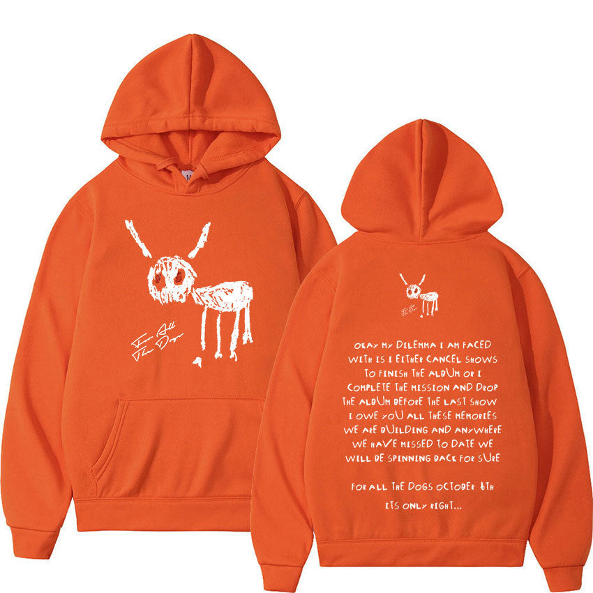 Men's Oversized Hoodie - Relaxed Spandex Blend, Streetwear