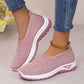 Slip-On, Knit Upper, Casual Regular Wear – Light Women's Mesh Slip-On Flats