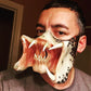 Latex2025 Edition Horror Mask Cannibal Mouth Cosplay Halloween