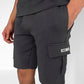 Slim Fit Leisure Set for Men with Cargo Shorts, Premium 100% Cotton Fabric, Tailored Design, Comfortable Everyday Wear-5