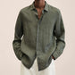 Elegant Linen Shirt for Men - Breathable Trendy Fit for All Occasions, Cozy Summer Wear, Multi-Use Casual Attire