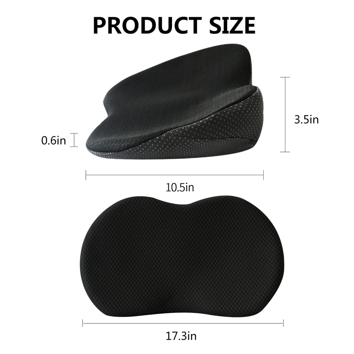 Booster Car Seat Cushion Memory Foam 3.5 Inch Posture