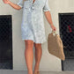 Relaxed Denim Dress for Women, Comfortable Fit, Versatile Knee-Length Style for Casual and Semi-Formal Occasions-2