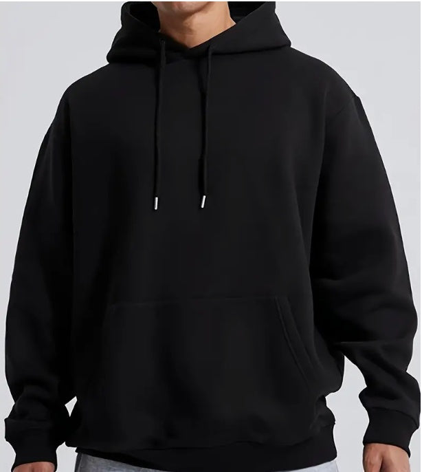 Men's Oversized Hooded Jumper - Relaxed Fit, Casual