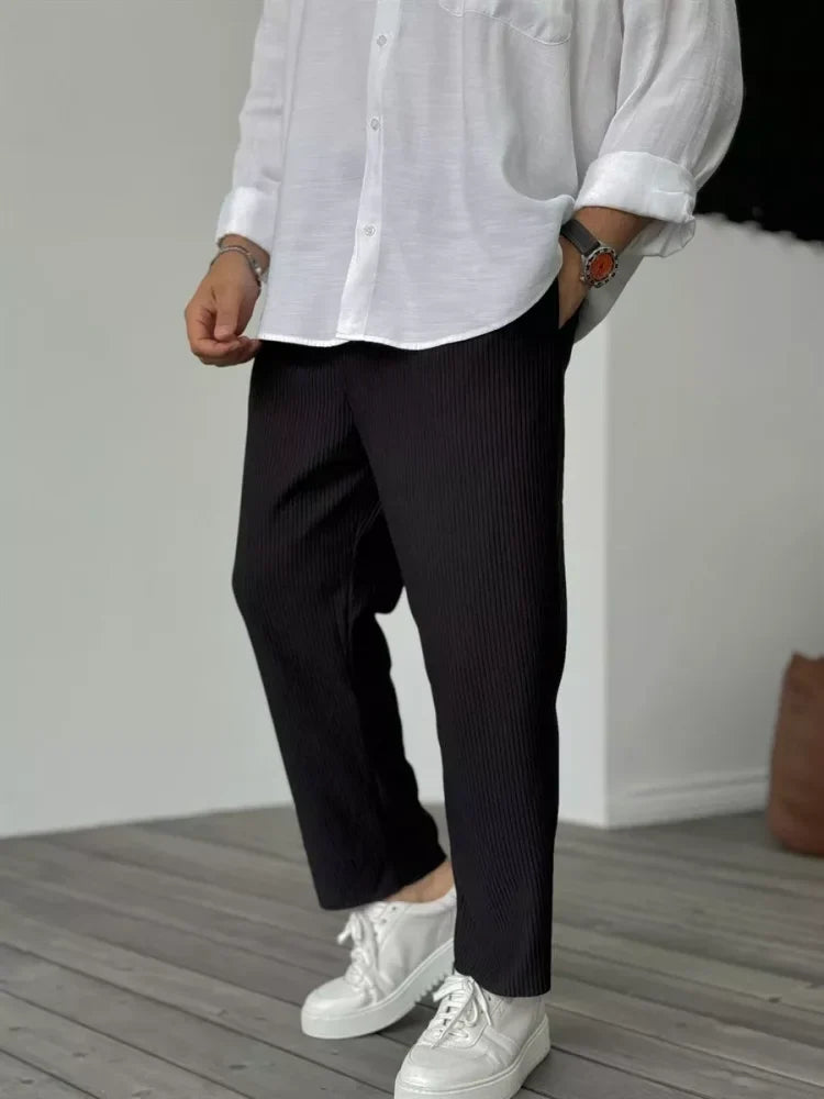 Variant image for Men's Trousers - Soft Luxury Tailored Pants for Everyday Wear, Premium Fabric, Tailored Fit, Classic Style-7