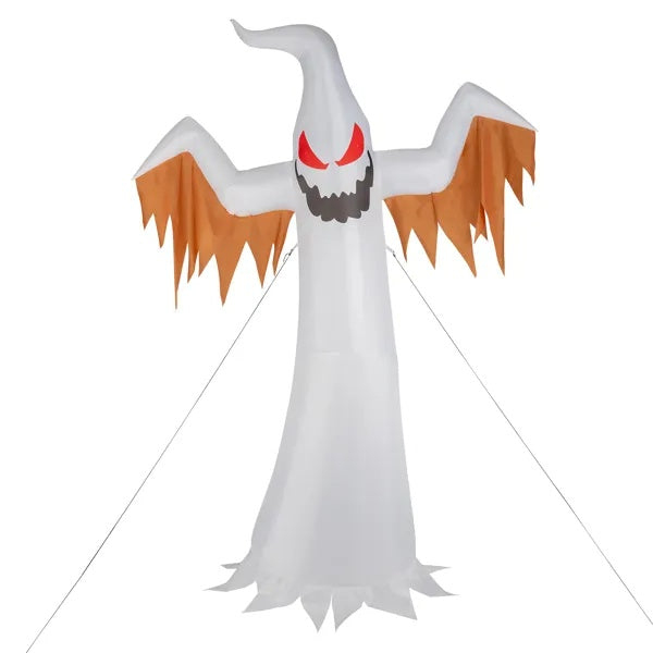 12ft Inflatable Ghost LED Flames Flashing Eyes Halloween
