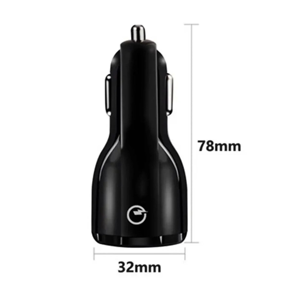 Usb Car Charger Dual Port Fast Charging Travel-Friendly Adapter