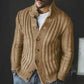 Warm Timeless Men's Cardigan - Shawl Collar, Wool Blend