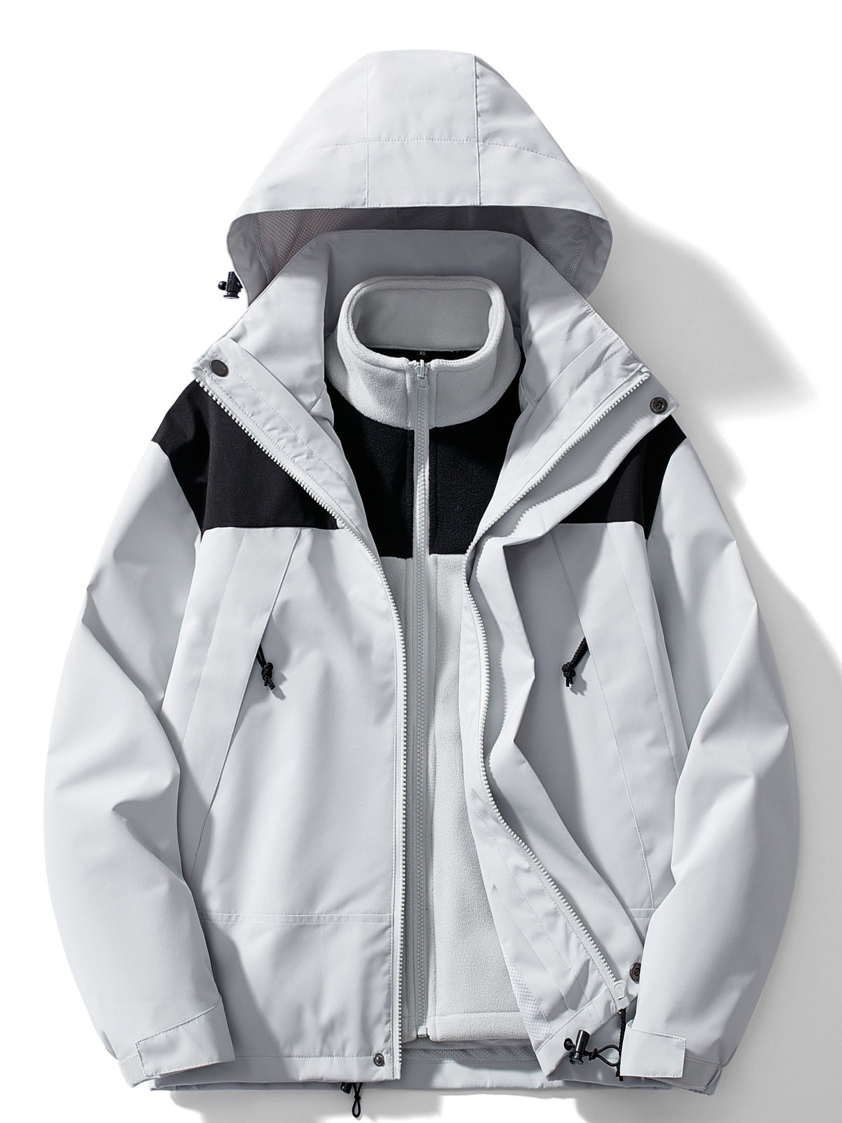 Water-Resistant Women’s 3-in-1 Jacket - Relaxed Fleece Winter